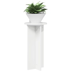 Support de Plante 2 pcs Blanc brillant 29,5 x 29,5 x 60 cm 638232638232