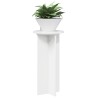 Support de Plante 2 pcs Blanc brillant 29,5 x 29,5 x 60 cm 638232638232