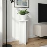 Support de Plante 2 pcs Blanc brillant 29,5 x 29,5 x 60 cm 638232638232