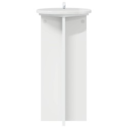 Support de Plante 2 pcs Blanc brillant 29,5 x 29,5 x 60 cm 638232638232