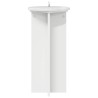 Support de Plante 2 pcs Blanc brillant 29,5 x 29,5 x 60 cm 638232638232