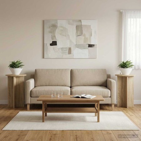 Support de Plante 2 pcs Chêne Sonoma Ø40 x 60 cm 638233638233