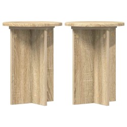 Support de Plante 2 pcs Chêne Sonoma Ø29,5 x 40 cm 638234638234