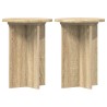 Support de Plante 2 pcs Chêne Sonoma Ø29,5 x 40 cm 638234638234