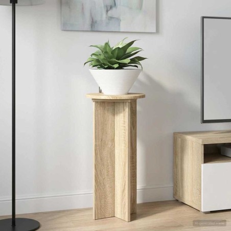 Support de Plante 2 pcs Chêne Sonoma 29,5 x 29,5 x 60 cm 638235638235