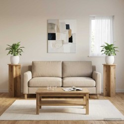 Support de Plante 2 pc Chêne artisanal Ø40 x 100 cm 638238638238