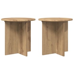 Support de Plante 2 pc Chêne artisanal 40 x 40 x 40 cm 638239638239