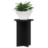 Support de Plante 2 pcs Noir Ø29,5 x 40 cm Bois d'ingénierie 638242638242