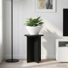 Support de Plante 2 pcs Noir Ø29,5 x 40 cm Bois d'ingénierie 638242638242