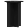 Support de Plante 2 pcs Noir Ø29,5 x 40 cm Bois d'ingénierie 638242638242