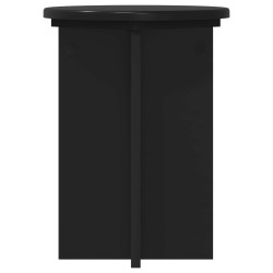 Support de Plante 2 pcs Noir Ø29,5 x 40 cm Bois d'ingénierie 638242638242