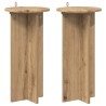 Support de Plante 2 pc Chêne artisanal 29,5 x 29,5 x 60 cm 638245638245