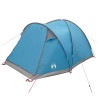 Tente Cabane avec toit Bleu 4 personnes Polyester et Acier 638259638259