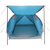 Tente Cabane avec toit Bleu 4 personnes Polyester et Acier 638259638259
