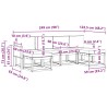 Ensemble de canapés d'extérieur 6 pcs Naturel et Anthracite 638263638263