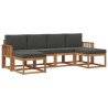 Ensemble de canapés d'extérieur 6 pcs Naturel et Anthracite 638265638265