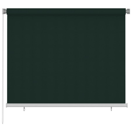 Store roulant d'extérieur 185 (l) x 140 (H) cm vert foncé HDPE 638270638270