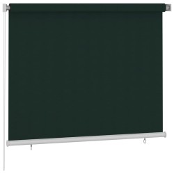 Store roulant d'extérieur 185 (l) x 140 (H) cm vert foncé HDPE 638270638270
