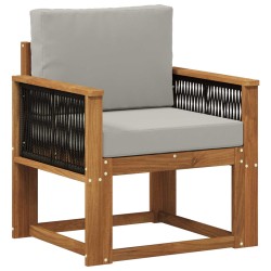 Sofa de milieu extérieur Bois d'Acacia Massif Naturel 638271638271
