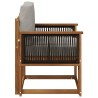 Sofa de milieu extérieur Bois d'Acacia Massif Naturel 638271638271