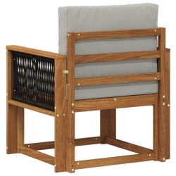 Sofa de milieu extérieur Bois d'Acacia Massif Naturel 638271638271