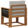 Sofa de milieu extérieur Bois d'Acacia Massif Naturel 638271638271