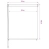 Store roulant d'extérieur blanc 65 (l) x 140 (H) cm HDPE 638280638280