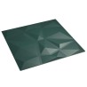 Panneaux muraux 24 pcs Vert 50 x 50 cm Mousse XPS 638300638300