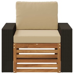 Sofa de milieu extérieur Naturel 638306638306