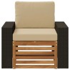 Sofa de milieu extérieur Naturel 638306638306