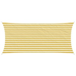 Voile d'ombre Jaune et blanc 2 x 5 m HDPE 638307638307