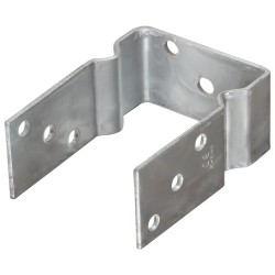 Ancrages de clôture lot de 12 argentés 10 x 6 x 15 cm acier galvanisé 638308638308