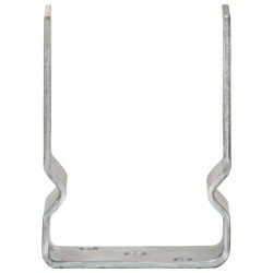 Ancrages de clôture lot de 12 argentés 10 x 6 x 15 cm acier galvanisé 638308638308