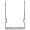 Ancrages de clôture lot de 12 argentés 10 x 6 x 15 cm acier galvanisé 638308638308