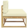 2 Pièce Pouf d'Extérieur Polyester Blanc 638312638312
