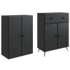 2 pcs Noir 638313638313