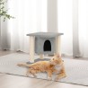 Arbre à chat avec griffoirs en sisal Gris clair 37 cm 638318638318