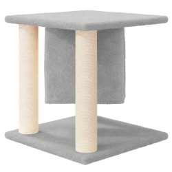 Arbre à chat avec griffoirs en sisal Gris clair 37 cm 638318638318