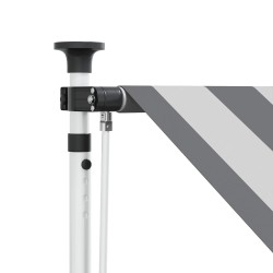 Auvent rétractable manuel Anthracite et blanc 200 cm 638319638319