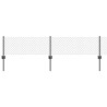 Clôture grillagée avec poteau 10 x 0,4 m Acier recouvert de PVC 638324638324