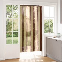 Rideau anti-insectes en chenille Marron et beige 100 x 200 cm 638333638333