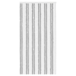 Rideau anti-insectes en chenille Gris et blanc 100 x 200 cm 638335638335