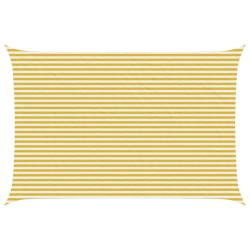 Voile d'ombre Jaune et blanc 4 x 6 m HDPE 638336638336