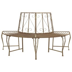 Banc d'Arbre 4-Nombre de places 160 x 80 x 89 cm Acier 638337638337