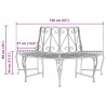 Banc d'Arbre 4-Nombre de places 160 x 80 x 89 cm Acier 638337638337