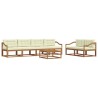 Ensemble de canapés d'extérieur 7 pcs Naturel et Crème 638340638340