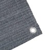 Tapis de tente Bleu et gris 400 x 400 cm Polyéthylène 638348638348