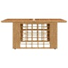Table de Jardin Naturel 100 x 55 x 37 cm Rattan PE et Verre 638351638351