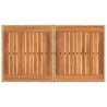Table de Jardin Naturel 100 x 55 x 37 cm Rattan PE et Verre 638351638351