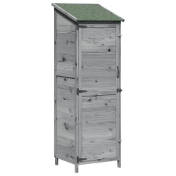 Abri de jardin Gris 59,5 x 56 x 176,5 cm Bois de Sapin Massif 638353638353